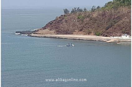 Khora Jetty arial view