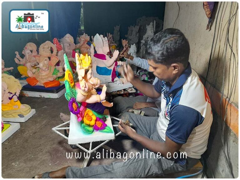 Ganapati Painting at Alibag